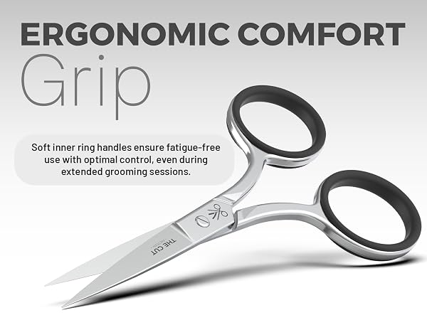 Eyebrow &amp; Mustache Scissors for Men &amp; Women – Precision Grooming Tool, Stainless Steel