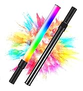 Andoer D2 Handheld RGB Light Tube LED Video Light Wand 2500K/5500K/8500K Dimmable 7 Colorful Ligh...