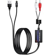 CAMWAY Digital to Analog Audio Converter,Optical to RCA Converter,SPDIF to RCA,192kHz DAC Convert...