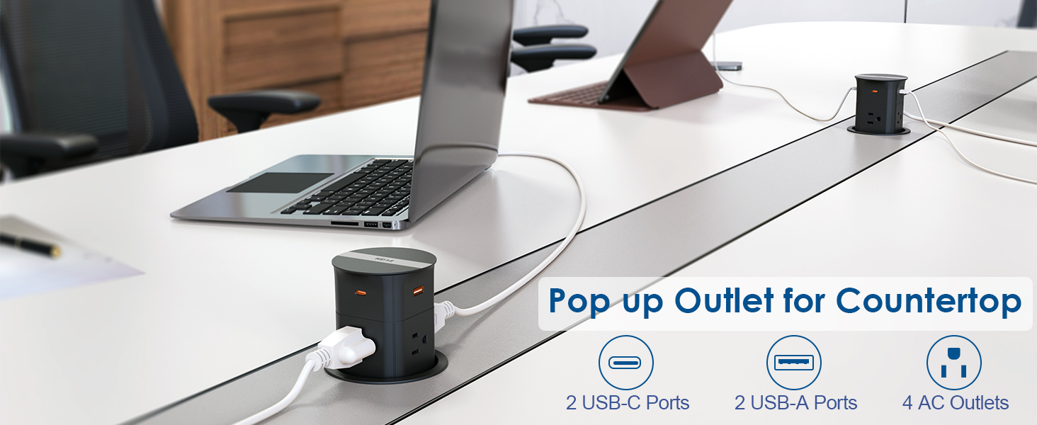 pop up outlet for countertop