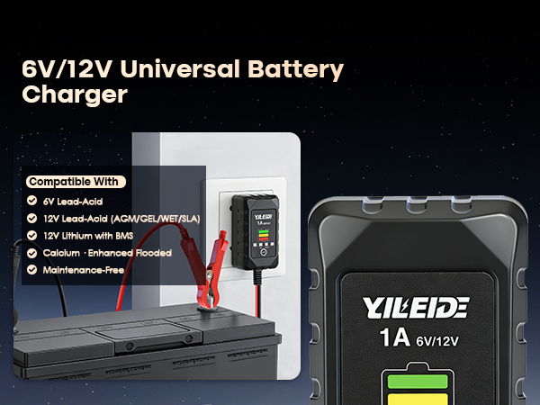 battery charger trickle charger for car battery 12v battery maintainer lithium battery charger