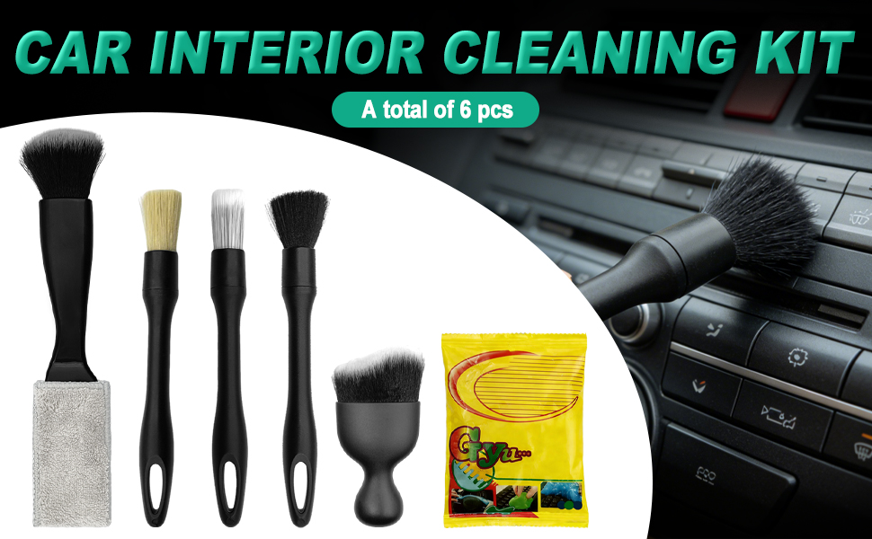 Car Detailing Cleaning Kit, 6PCS