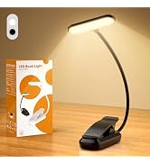 IOHFOI 20 Led Book Light, USB Rechargeable Reading Light (Black)