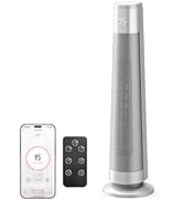 FLANUR 1500W PTC Ceramic Smart Space Heaters for Indoor Use, Portable Heater with Remote &amp; App Co...