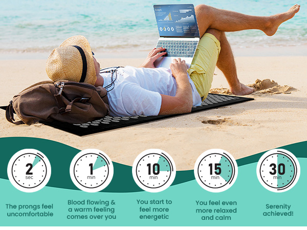 Simply lie down for a soothing, natural healing experience.