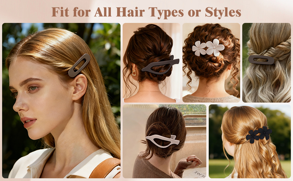 Flat Hair Clips A02