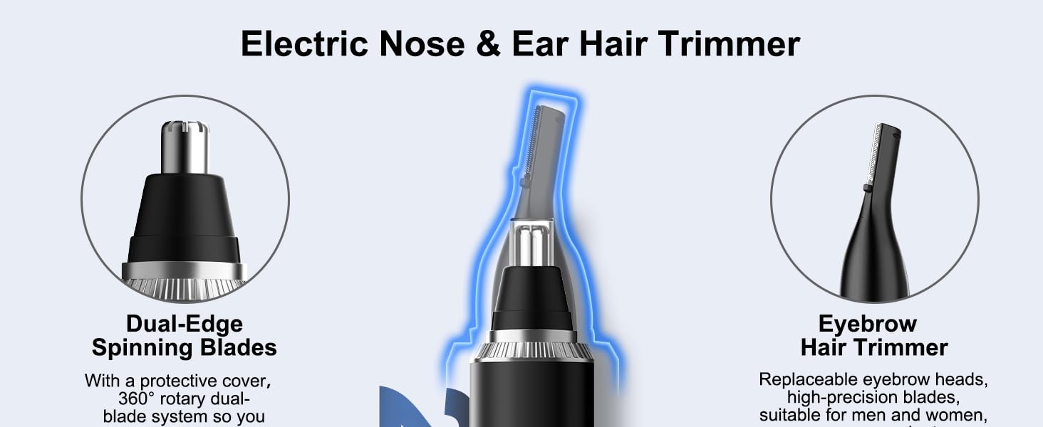 nose hair trimmer for men rechargeable usb