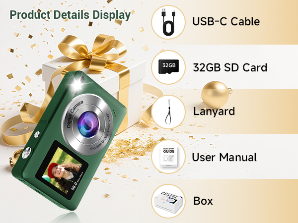 kid gifts camera for kids teens digital camera with sd card