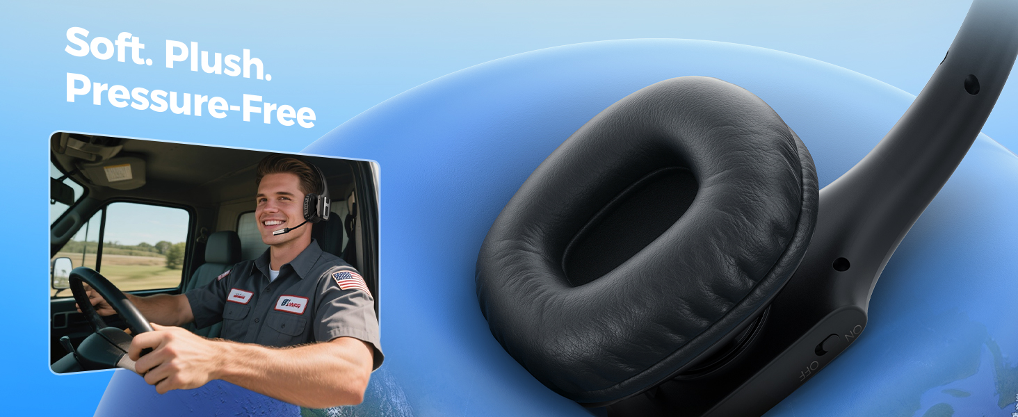 football coach headset wireless headset with mic for work noise cancelling wireless phone headset