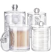 Tbestmax 4 Pack Qtip Holder - 12 oz, 10 oz Restroom Bathroom Organizers and Storage Containers, C...