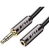 J&amp;D 3.5mm Auxiliary Audio Extension Cable, Gold Plated Copper Shell Heavy Duty 3.5mm 1/8 inch TRS...