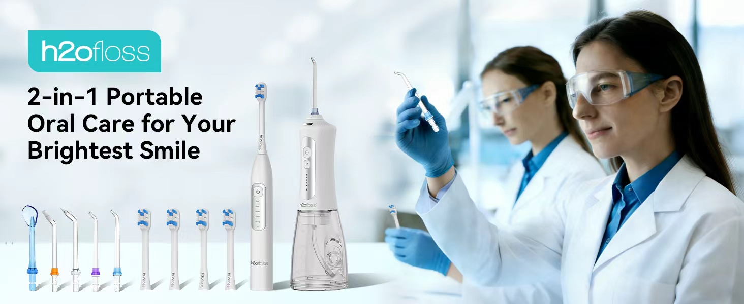 h2ofloss water flosser combo
