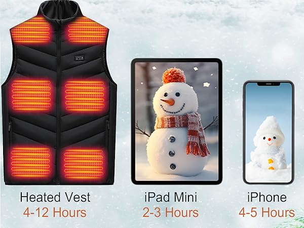 20000mah power bank heated vest battery pack