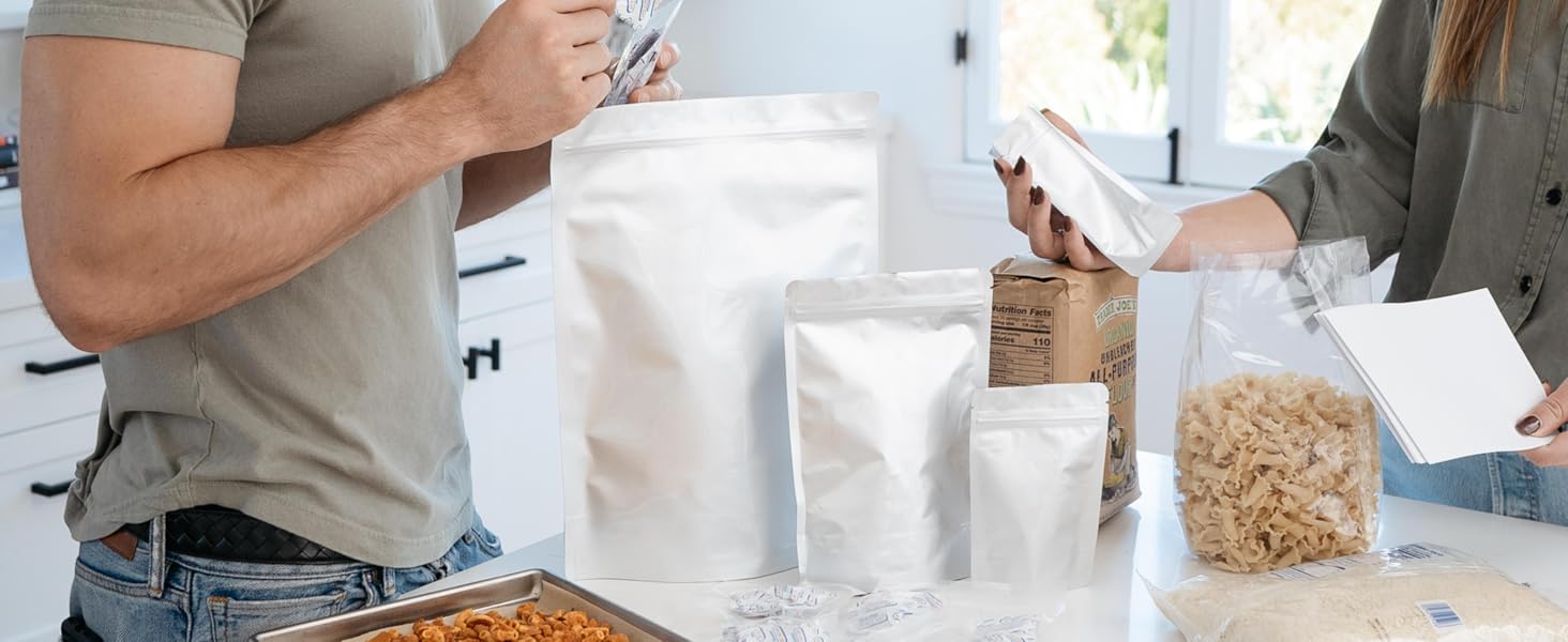 100ct multi-size mylar bags