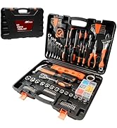 Home Repair Tool Kit 141 Piece General Basic Tool Set for Men Women Mechanic's Tool Set for Home ...
