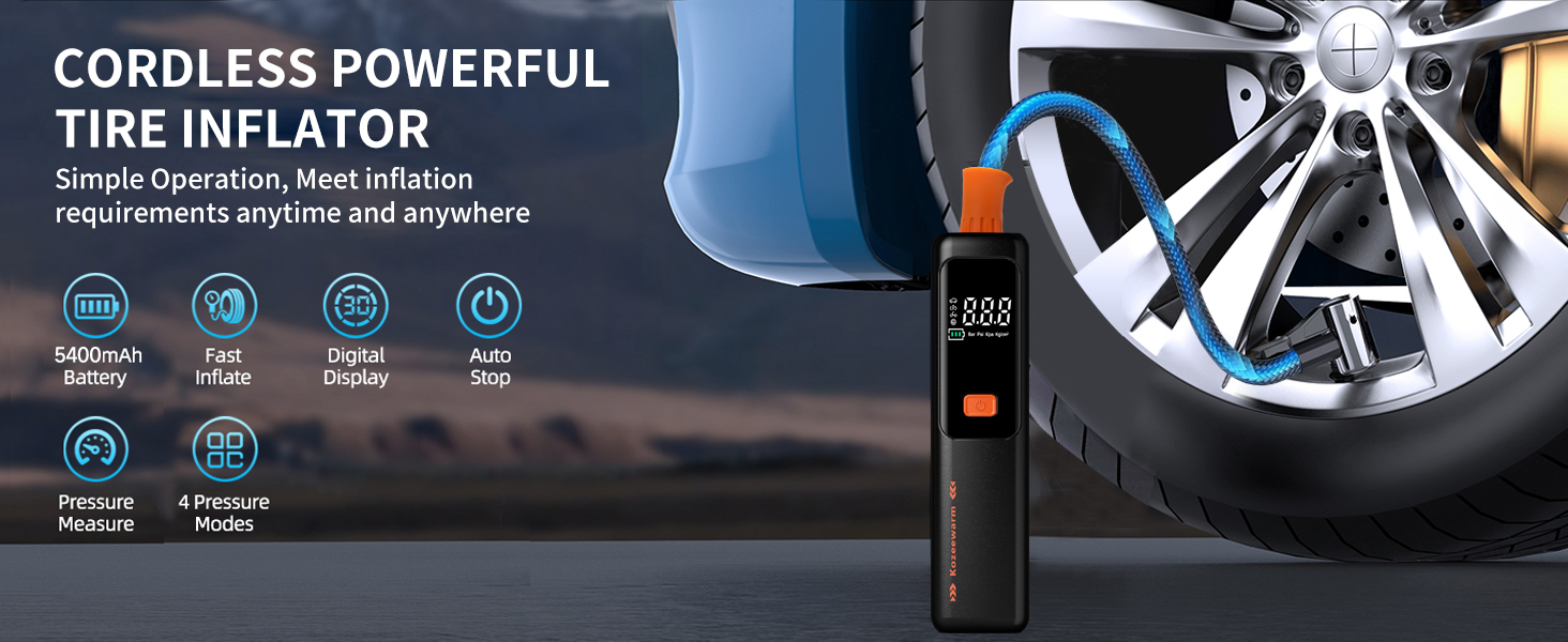 150PSI Cordless Car Tire Pump