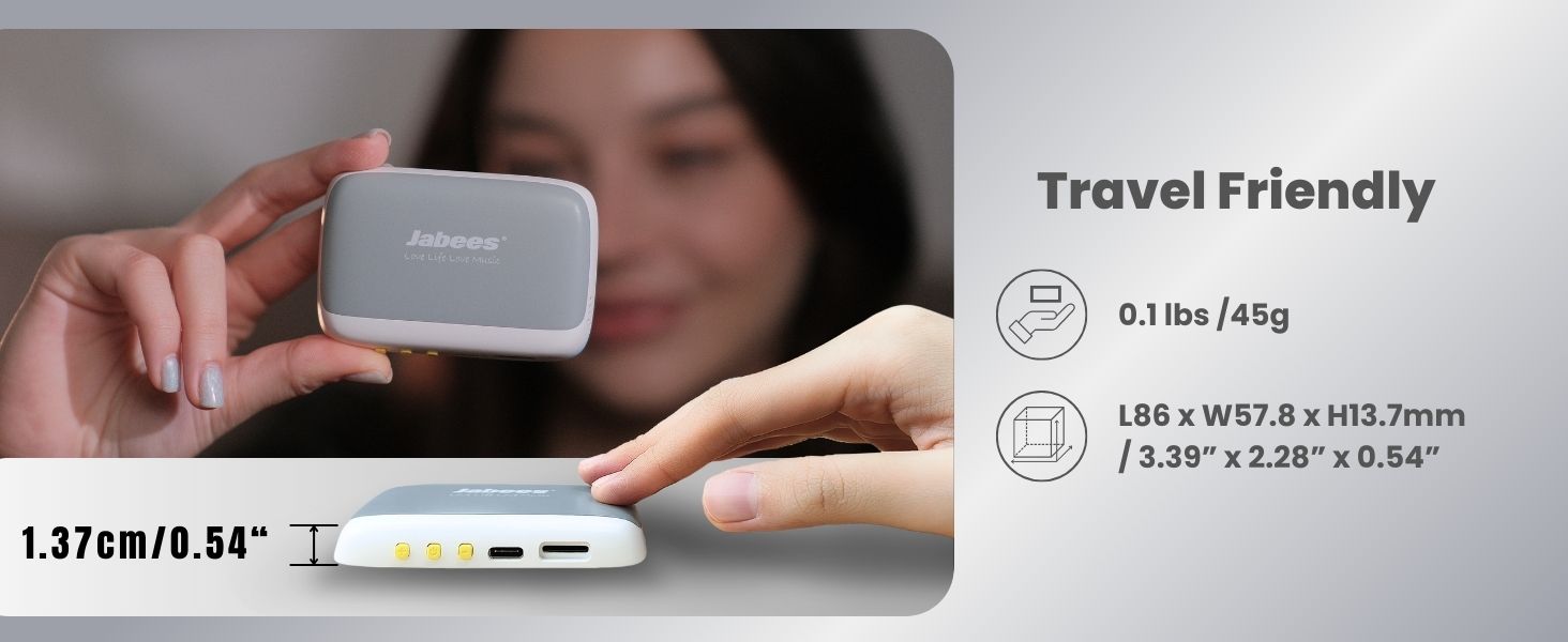 Enjoy white noise and calm music — PEACE doubles as a Bluetooth sleep sound machine