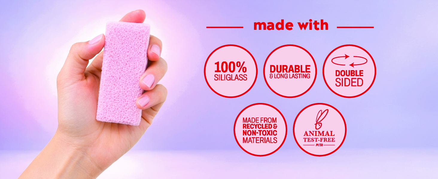 Made with 100% siliglass, double sided, durable, and made from recycled materials