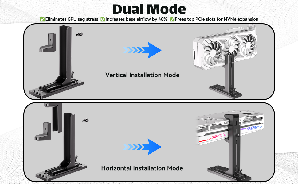 vertical gpu mount