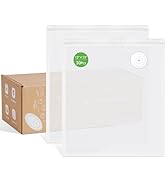 Syntus 30 Reusable Vacuum Sealer Bags for Food, 12" x 13" Food Storage Zipper Bags with Air Valve...