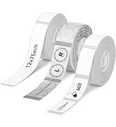 NIIMBOT Label Maker Tape D110 Labels 3Rolls (0.47" X 2.95" White/ 0.55" X 1.1" Clear/ 0.47" X 0.8...