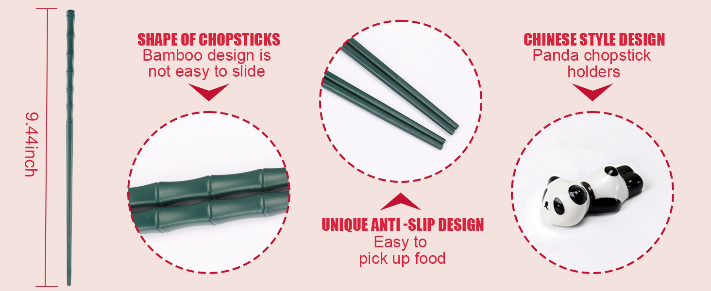 chanese style cute panda chopsticks