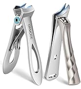 Nail Clippers for Men Thick Ingrown Nails, Slanted Nail Clippers Heavy Duty Large Toe Nail Clippe...