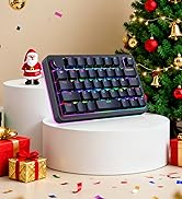 Koolertron Single-Handed Macro Mechanical Keyboard, RGB LED Backlit Portable Mini One-Handed Mech...