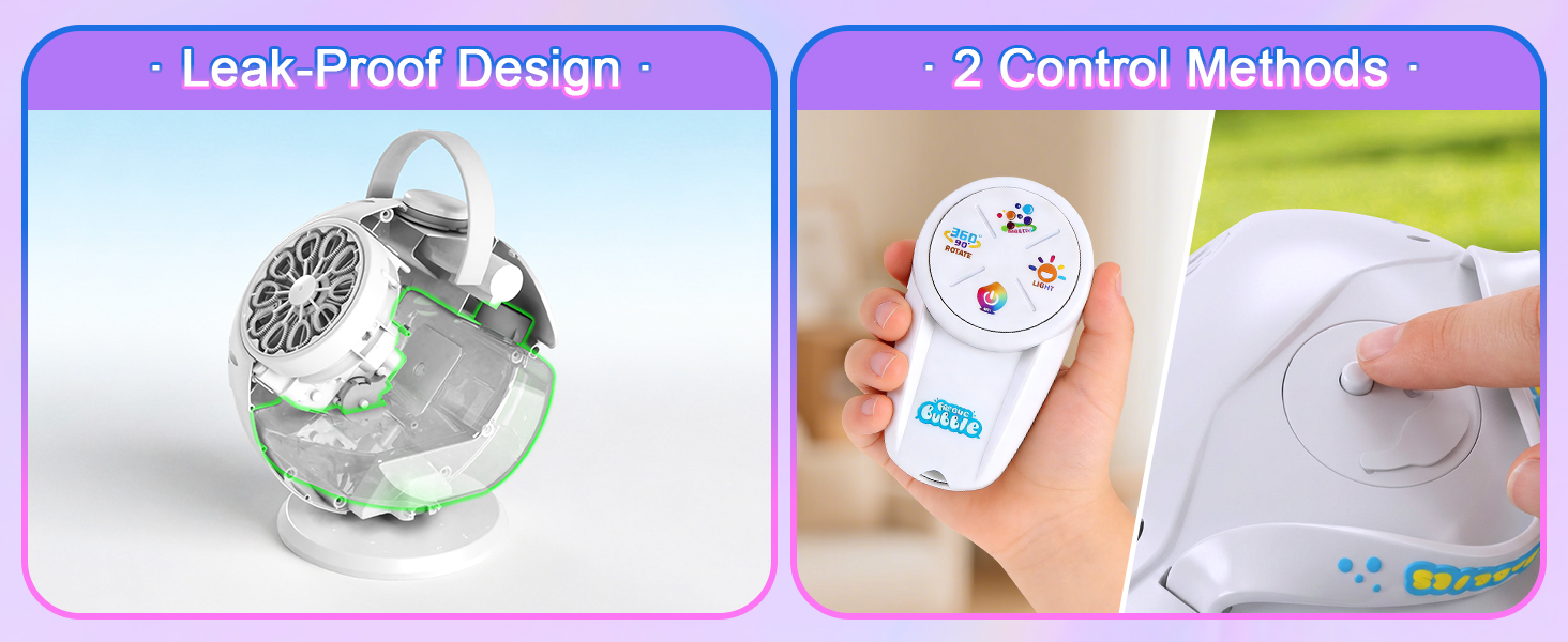 Bubble Machine for Toddlers 1-3