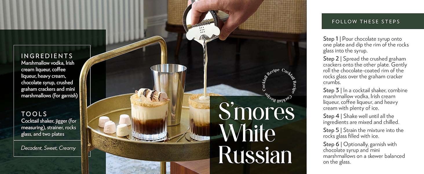 Barillio Full Bar Cocktail Set - S'mores White Russian