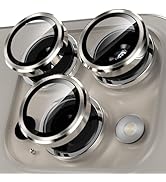 YWXTW Camera Lens Protector for iPhone 15 Pro/iPhone 15 Pro Max, [1 Step Installation Tray] Tempe...