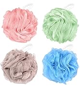 Chuya Large Bath Sponges Loofahs 70g,4 Pack Shower Sponge Exfoliating Cleaning Bath Loofa Body Sc...