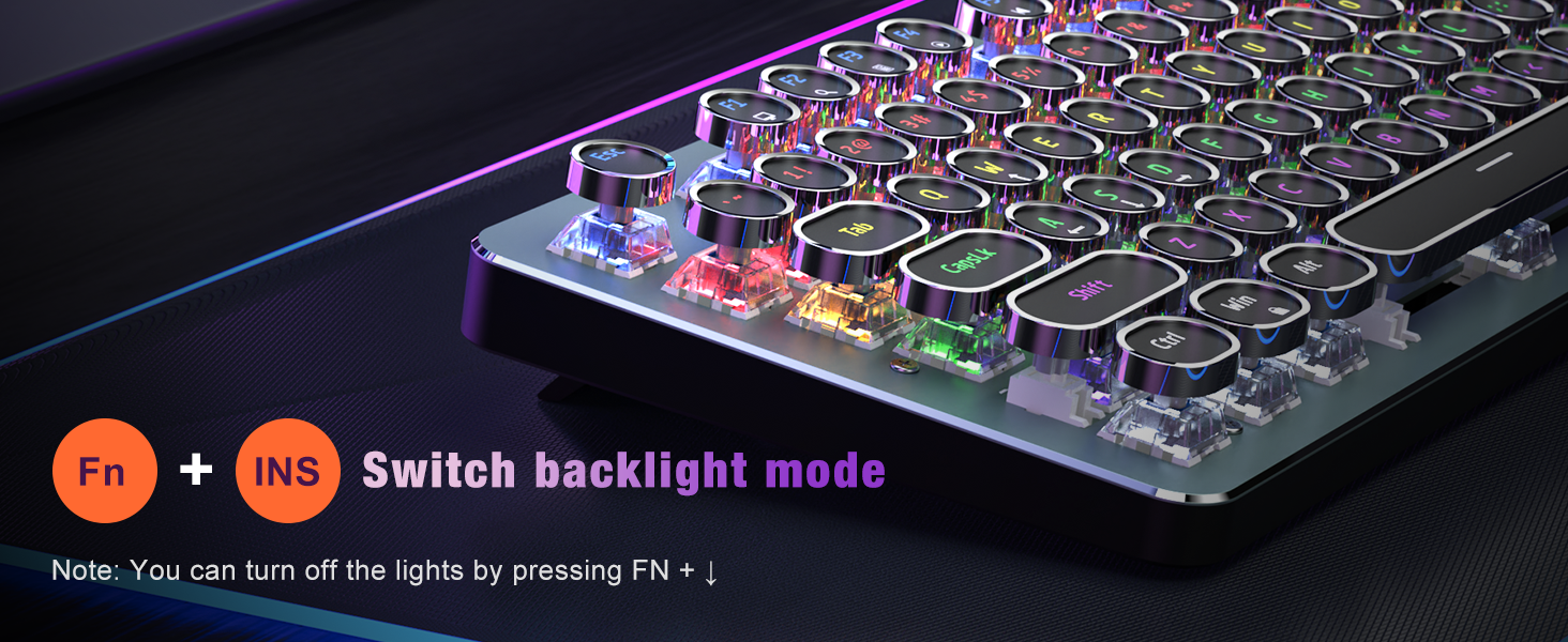 typewriter mechanical keyboard