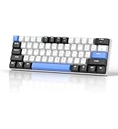 MageGee 60% Mechanical Gaming Keyboard with Brown Switches, Ice Blue Backlit Mini Compact 61-Key ...