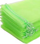 Inch Fruit Protection Bags, Fruit Cover Mesh Bags with Drawstring Fruit Tree Net...