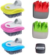3 Pieces Vegetable Brush Kitchen Fruit Potato Scrubber Cleaning Tool -2 Pieces Peeler for Potatos...