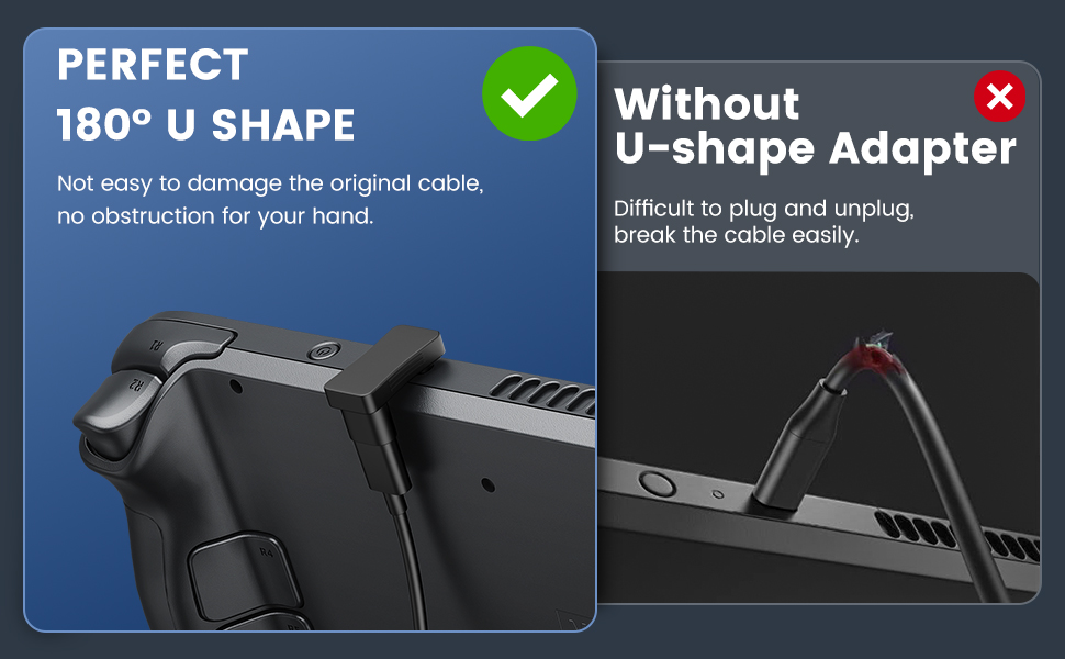 180 Degree Angle USB C Adapter 2 Pack