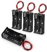 VWEICYY 4PACK 2 AA Battery Holder housing with Leads,4PCS 2 x 1.5V AA Battery Holder Case,Battery...