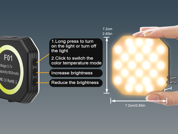 The magnetic selfie light