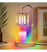 Lukasa Candle Warmer Lamp with Timer, with LED Color Lights, Dimmable, Adjustable Height, House W...