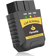 FlyroadUp OBD2 Scanner Bluetooth for iPhone iOS Android OBDII Diagnostic Scan Tool Code Reader Cl...