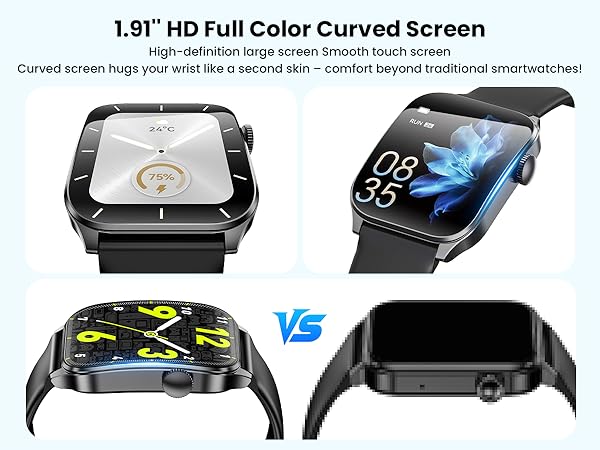1.91&amp;#34; large curved screen