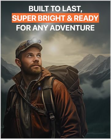 THOR rechargeable headlamp, strong, bright, ready for any adventure