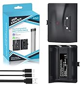 Xbox One Controller Battery Pack, 2 Pack 1400mAh Rechargeable Battery for Xbox One/One S/One X wi...