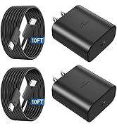 36W USB C Super Fast Charger, Type C Charger Fast Charging Android Phone Charger Block with 10FT ...