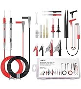 BINTA 25PCS Silicone Multimeter Test Leads Kit CAT ? 1000V 20A with Replaceable Test Probes 4PCS ...