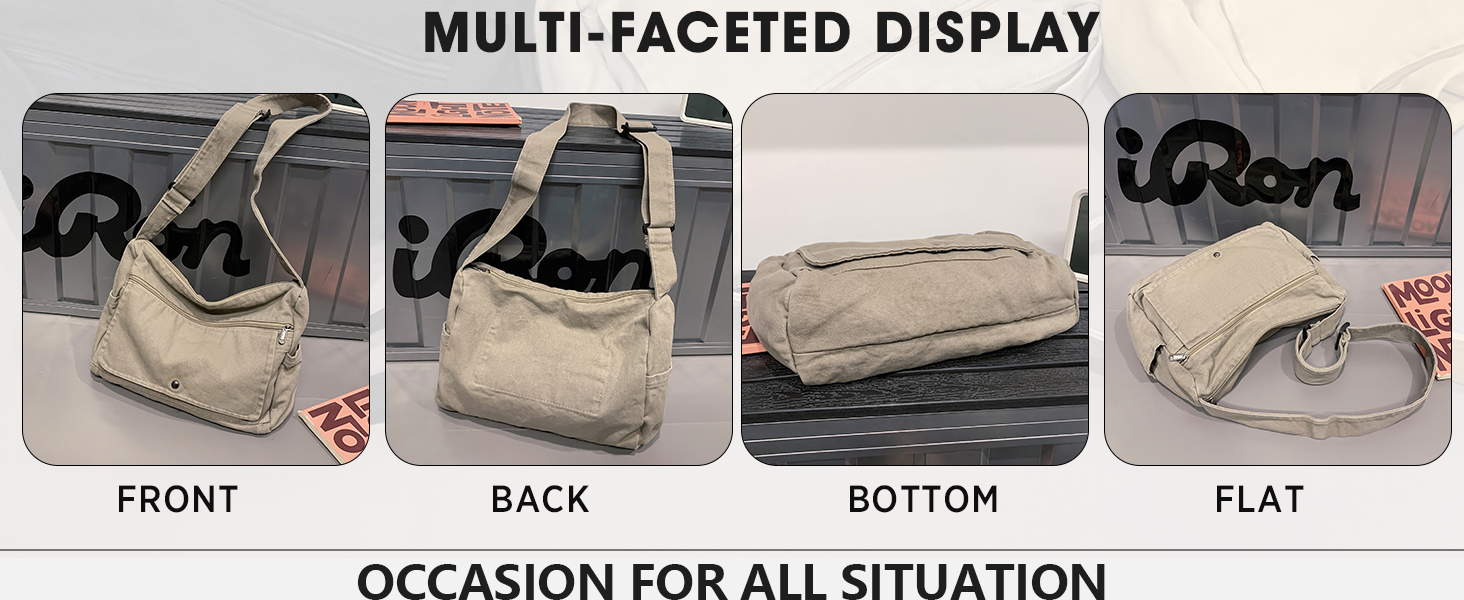 Canvas Crossbody Bag Messenger Bag