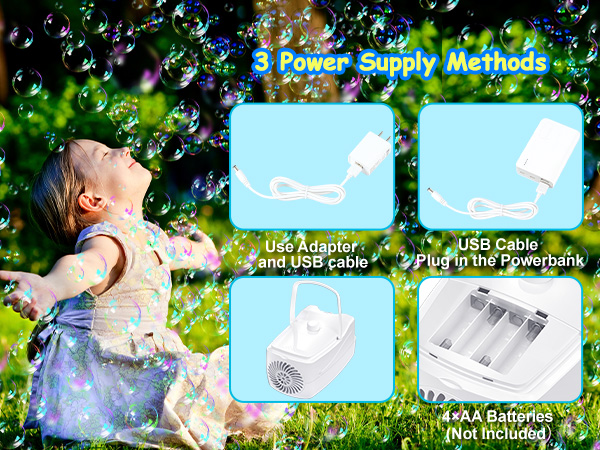 bubble machine for toddlers 1-3 for kids for parties for wedding bubble maker bubble blower
