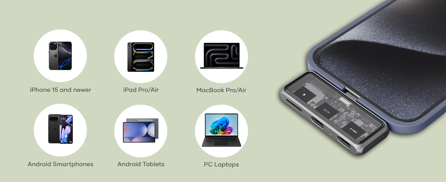 Mobile XR Hub with microSD