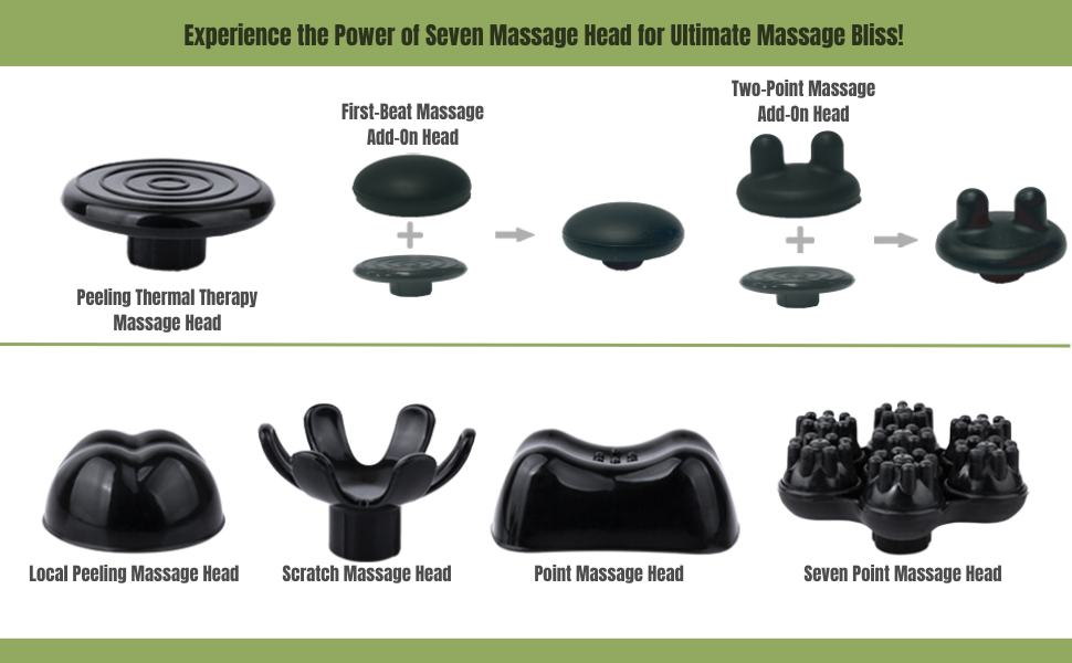massage heads combination